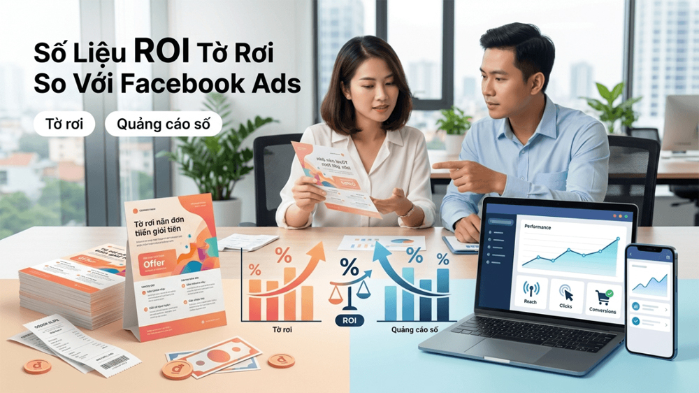 Số Liệu ROI Tờ Rơi So Với Facebook Ads