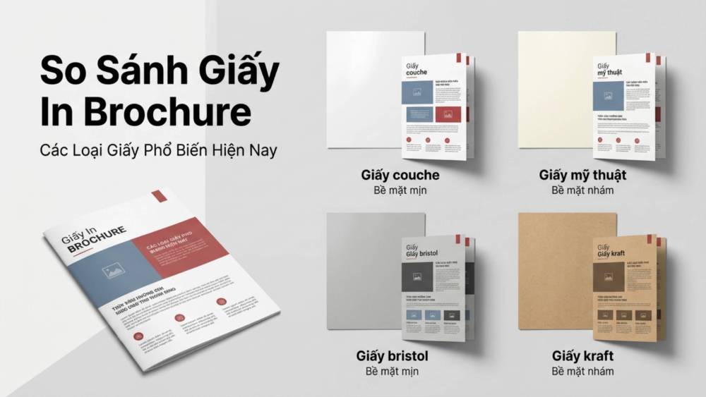 So Sánh Các Loại Giấy In Brochure Phổ Biến Hiện Nay