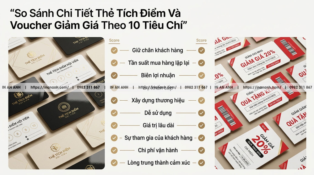So Sánh Chi Tiết Thẻ Tích Điểm Và Voucher Giảm Giá Theo 10 Tiêu Chí