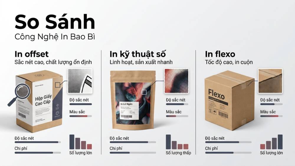 So Sánh Công Nghệ In Bao Bì
