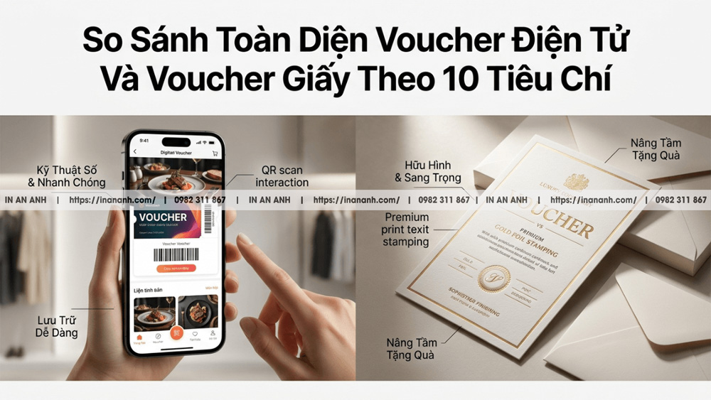 So Sánh Toàn Diện Voucher Điện Tử Và Voucher Giấy Theo 10 Tiêu Chí