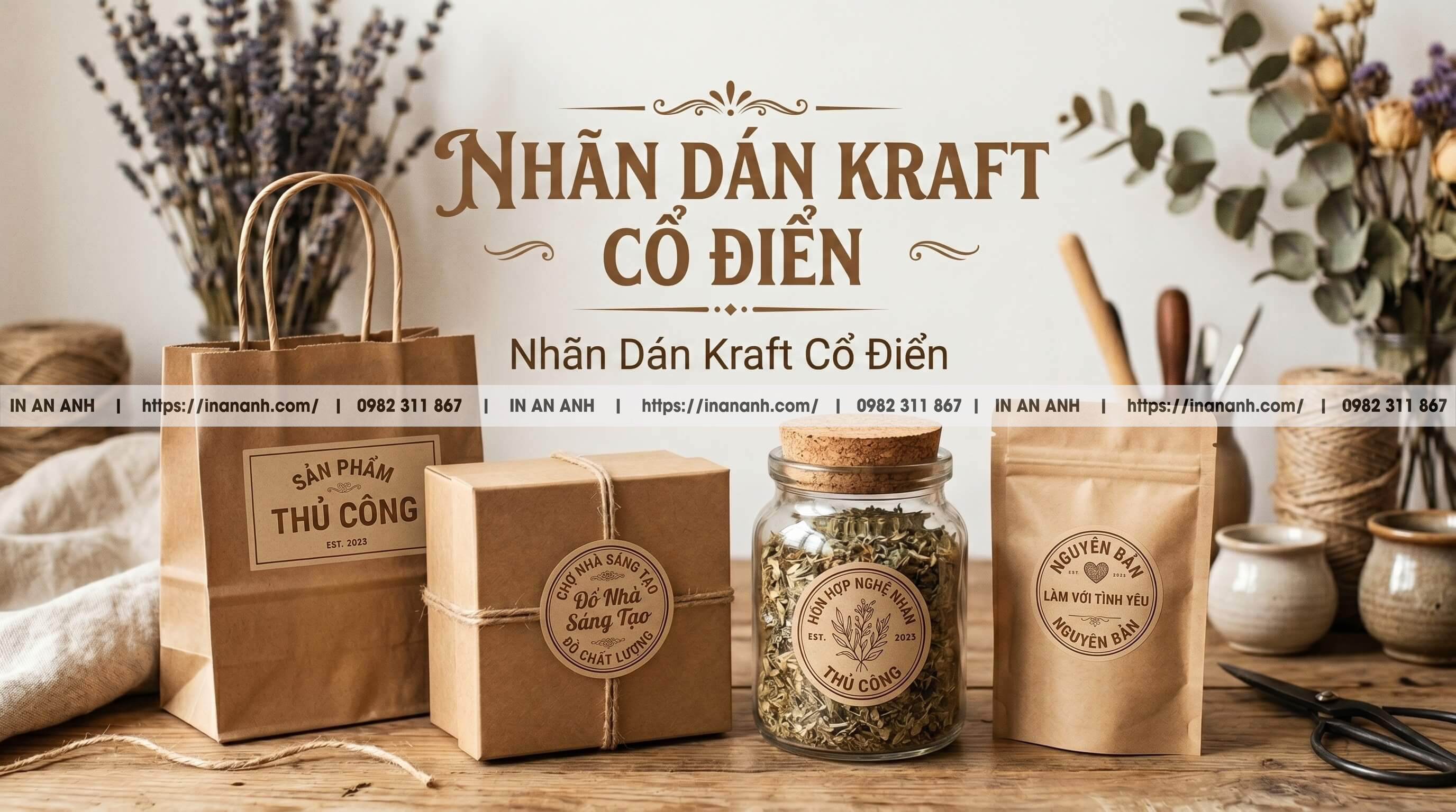 Sticker Kraft Là Gì? Hướng Dẫn Ứng Dụng Phong Cách Vintage Cho Bao Bì