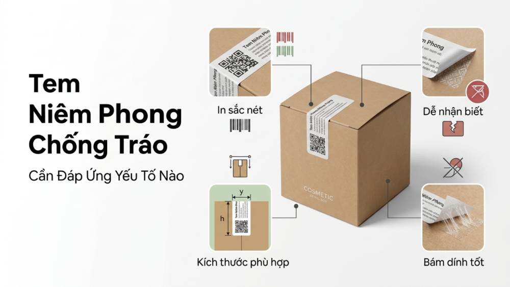 Sticker Niêm Phong Chống Tráo Cần Đáp Ứng Những Yếu Tố Nào