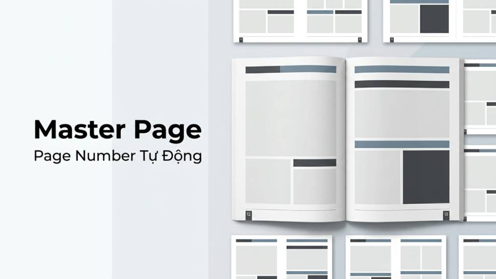 Master page & page number tự động (InDesign)