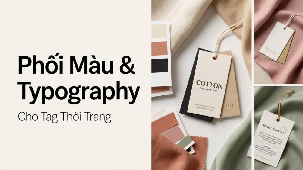Tư duy phối màu và Typography cho tag thời trang