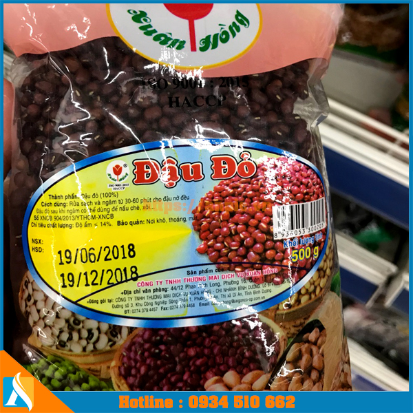 Thiết kế decal giấy theo yêu cầu sản phẩm hạt đậu đỏ
