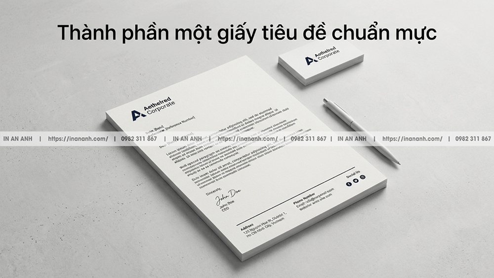 Thành Phần Một Giấy Tiêu Đề Chuẩn Mực
