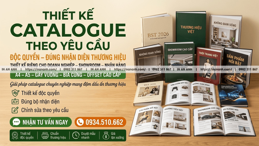 Thiết Kế Catalogue Theo Yêu Cầu - Độc Quyền, Đúng Nhận Diện Thương Hiệu