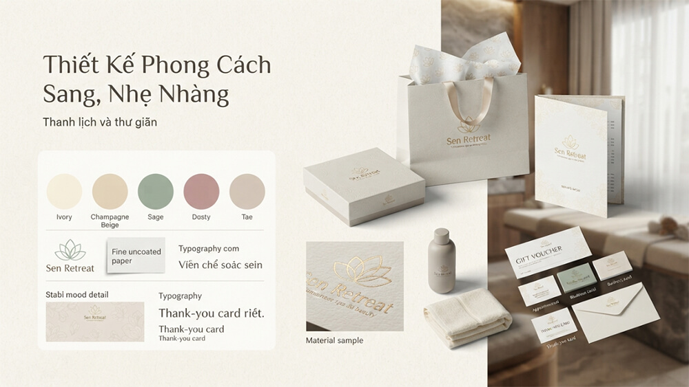 Thiết kế phong cách sang, nhẹ nhàng