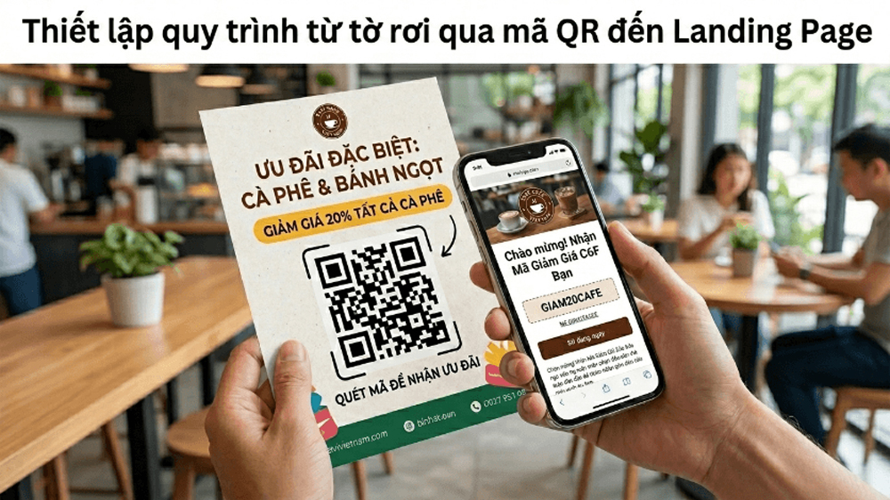 Thiết Lập Luồng Từ Tờ Rơi Qua QR Code Đến Landing Page