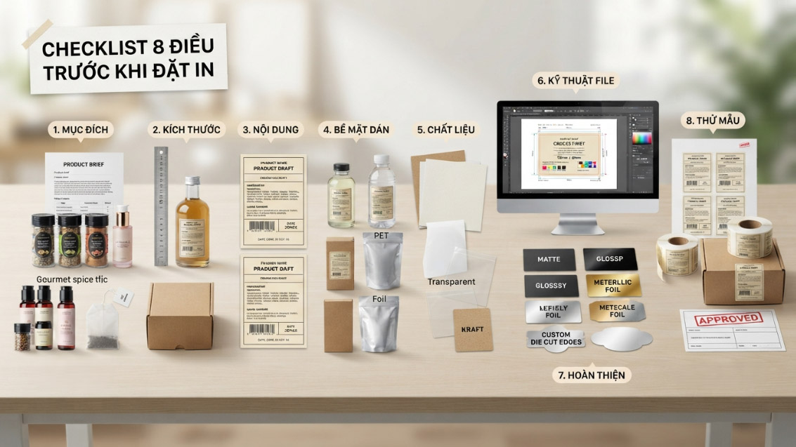 Thuê Dịch Vụ In Tem Nhãn: 8 Điều Cần Biết — checklist tổng quan trước khi bắt đầu