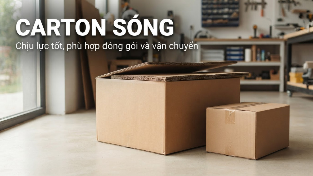 Thùng Carton Sóng Đóng Gói Hàng Hóa