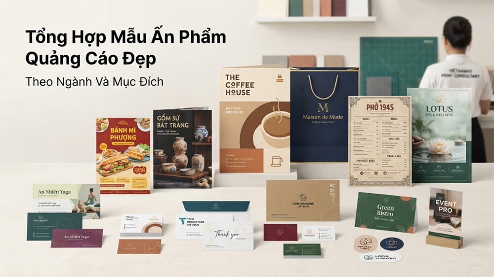 Tổng Hợp Mẫu Ấn Phẩm Quảng Cáo Đẹp Theo Ngành Và Mục Đích