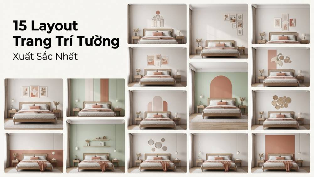 Tổng Hợp Mười Lăm Layout Bố Cục Trang Trí Bức Tường Xuất Sắc Nhất