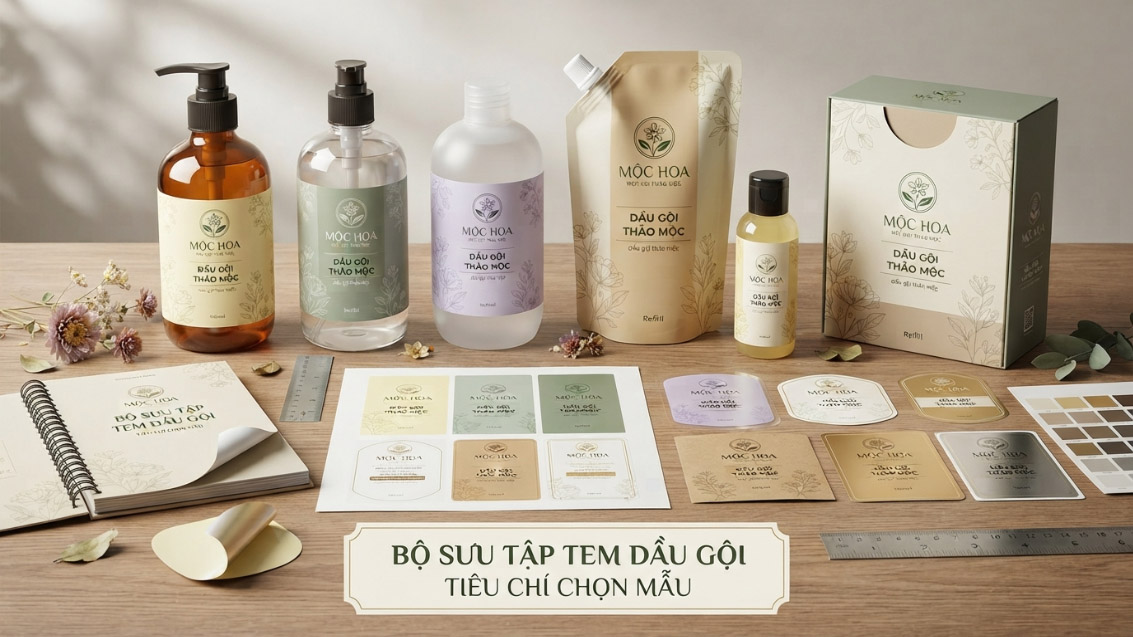 Top 15 Mẫu Tem Dầu Gội Organic Hoa Cỏ Thiên Nhiên — giới thiệu bộ sưu tập và tiêu chí chọn mẫu
