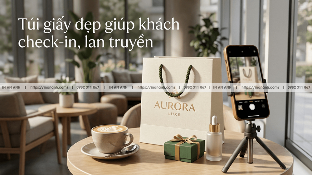 Túi Giấy Đẹp Giúp Khách Check-In Và Lan Truyền Thương Hiệu