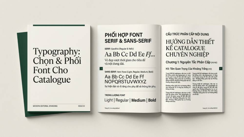 Typography: Chọn Và Phối Font Cho Catalogue