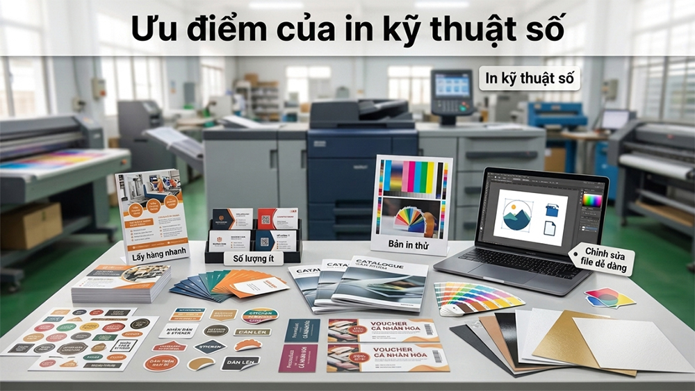 Ưu Điểm Của In Kỹ Thuật Số