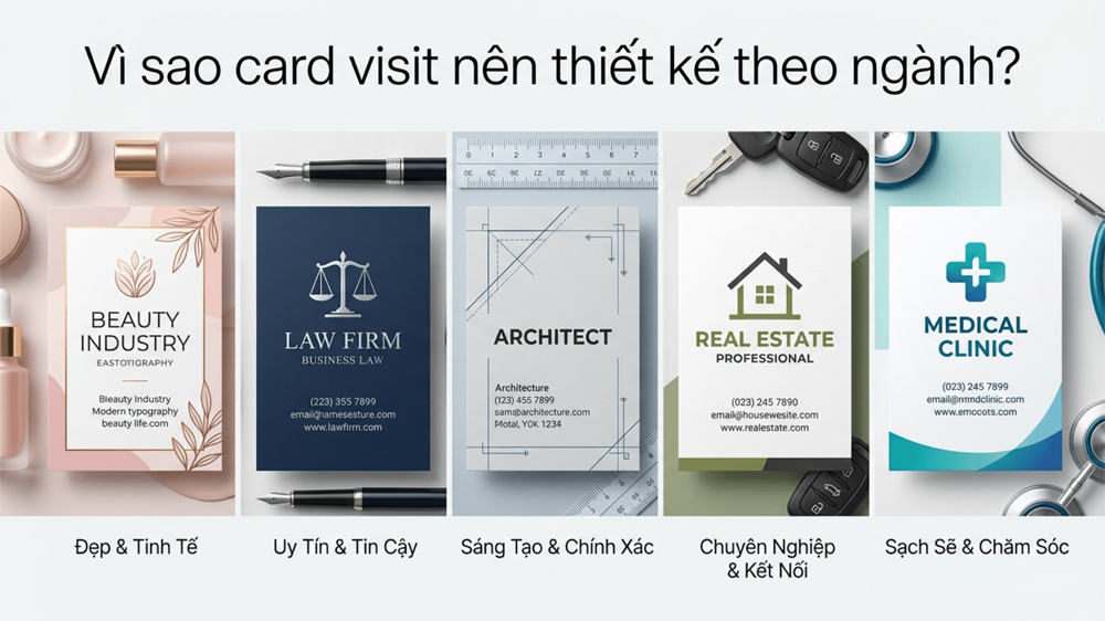 Vì Sao Card Visit Nên Thiết Kế Theo Ngành?