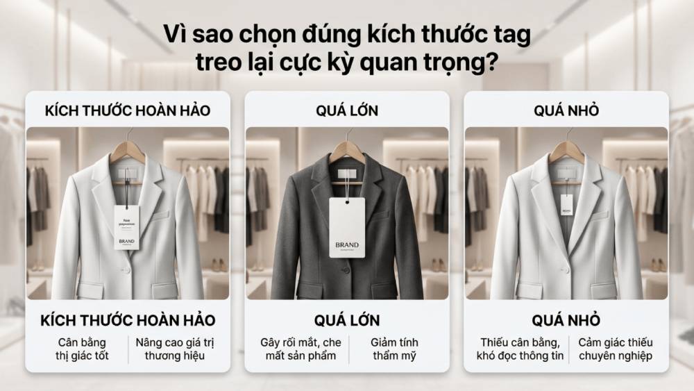 Vì Sao Chọn Đúng Kích Thước Tag Treo Lại Cực Kỳ Quan Trọng?
