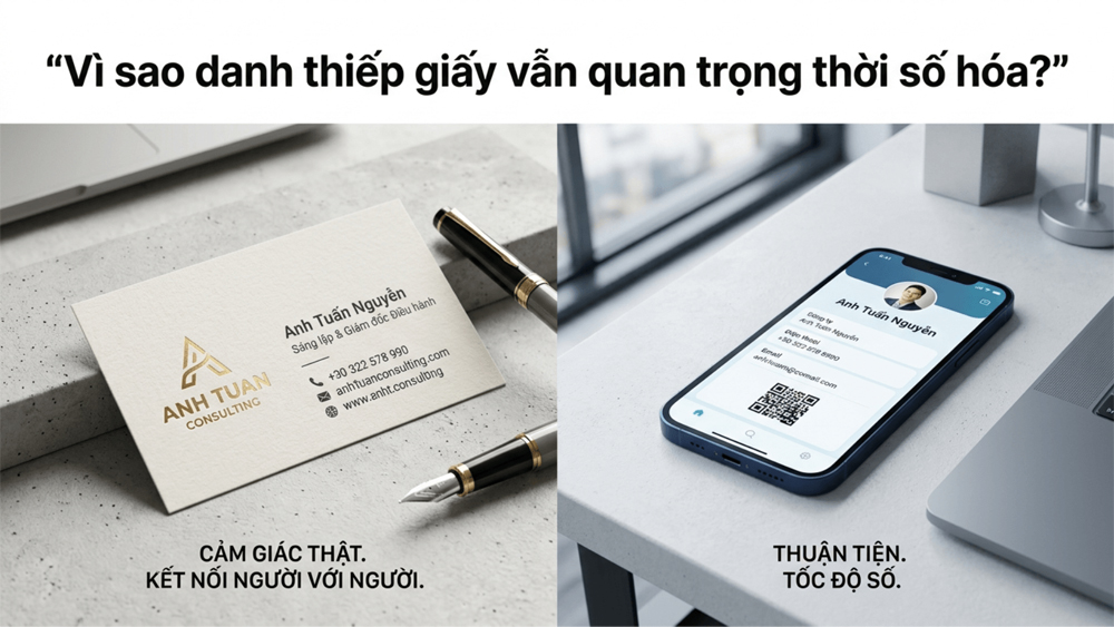 Vì Sao Danh Thiếp Giấy Vẫn Quan Trọng Trong Thời Số Hóa?