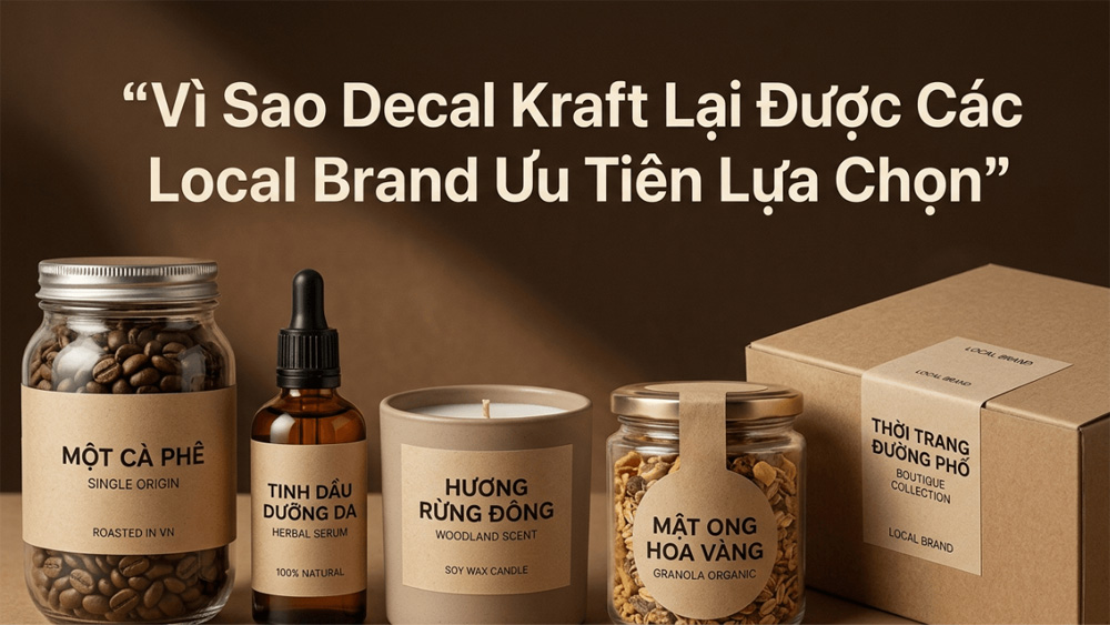 Vì Sao Decal Kraft Lại Được Các Local Brand Ưu Tiên Lựa Chọn