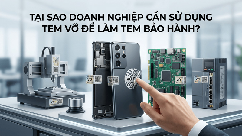 Vì Sao Doanh Nghiệp Bắt Buộc Phải Dùng Decal Vỡ Làm Tem Bảo Hành