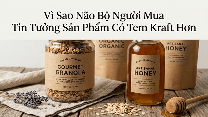 Vì Sao Não Bộ Người Mua Tin Tưởng Sản Phẩm Có Tem Kraft Hơn