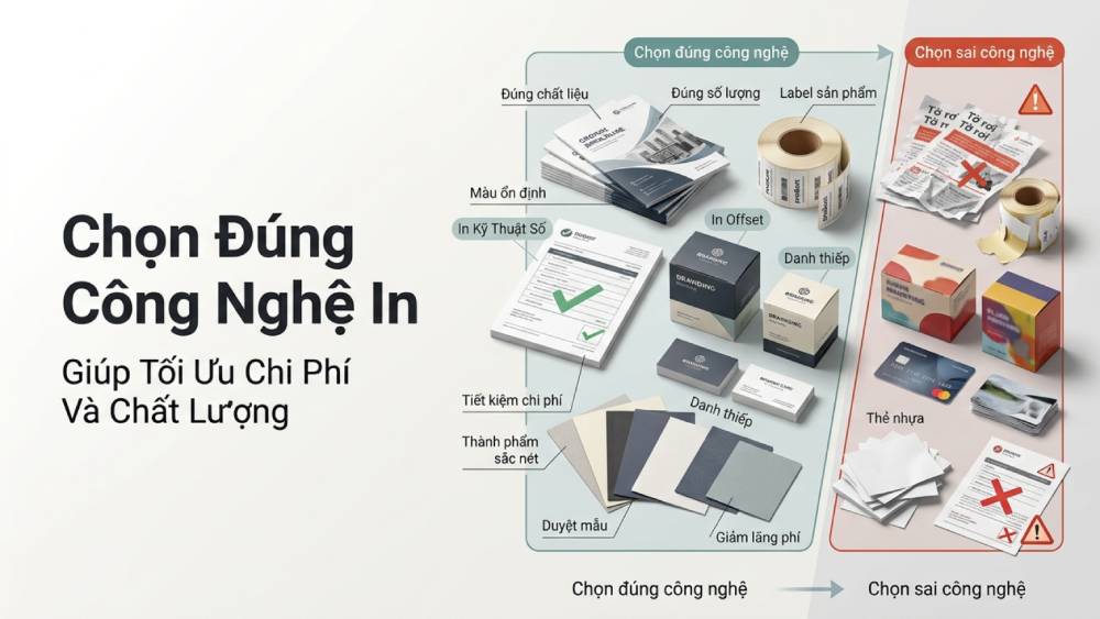 Vì Sao Việc Lựa Chọn Công Nghệ In Lại Quan Trọng?