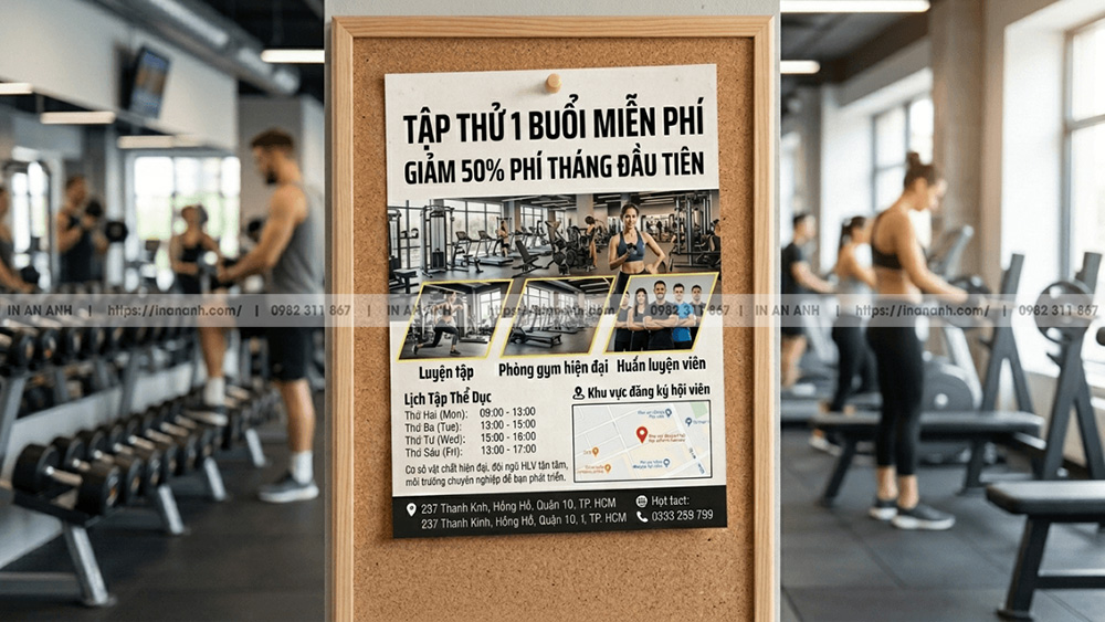 Viết Call To Action (CTA): "1 Buổi Trải Nghiệm Free", "Tháng Đầu X%"