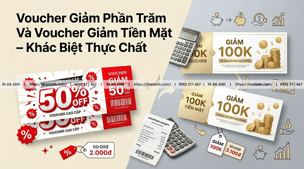 Voucher Giảm Phần Trăm Và Voucher Giảm Tiền Mặt – Khác Biệt Thực Chất