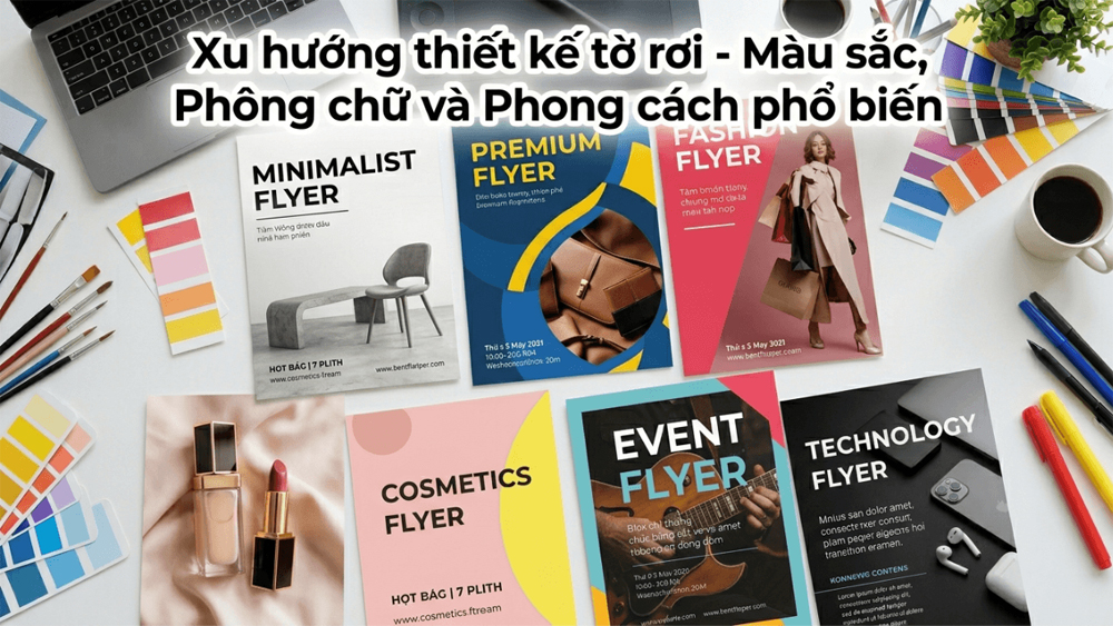 Xu Hướng Thiết Kế Tờ Rơi - Màu Sắc, Font, Phong Cách Đang Ưa Chuộng