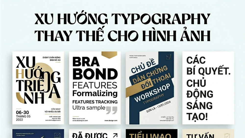 Xu Hướng Typography Thay Thế Hình Ảnh Minh Họa