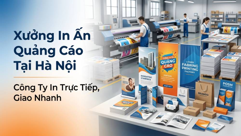 Xưởng In Ấn Quảng Cáo Tại Hà Nội - Công Ty In Trực Tiếp, Giao Nhanh