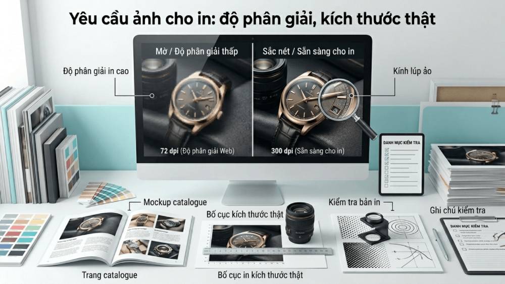 Yêu Cầu Ảnh Cho In: Độ Phân Giải, Kích Thước Thật