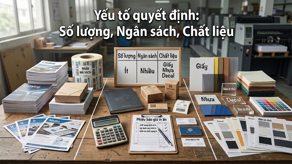 Yếu Tố Quyết Định: Số Lượng, Ngân Sách, Chất Liệu