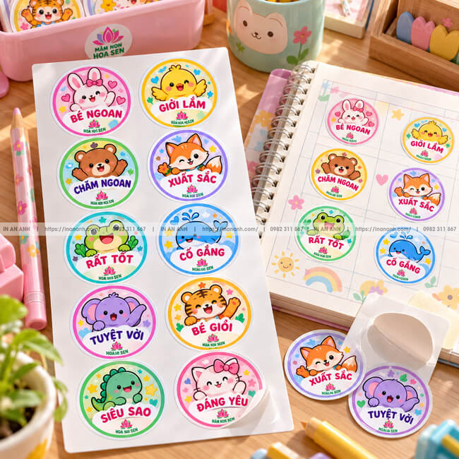 Đơn sticker cảm ơn dán túi giao hàng