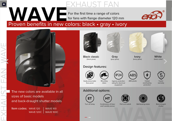 Quạt Thông Gió Cao Cấp WAVE - ERA NGA