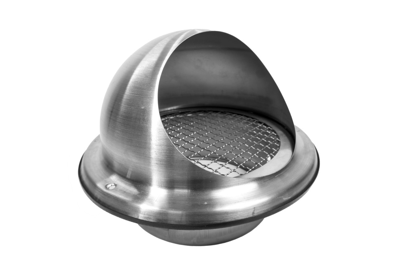 Cửa gió INOX TRÒN có mái che - DECOR S 202 HK