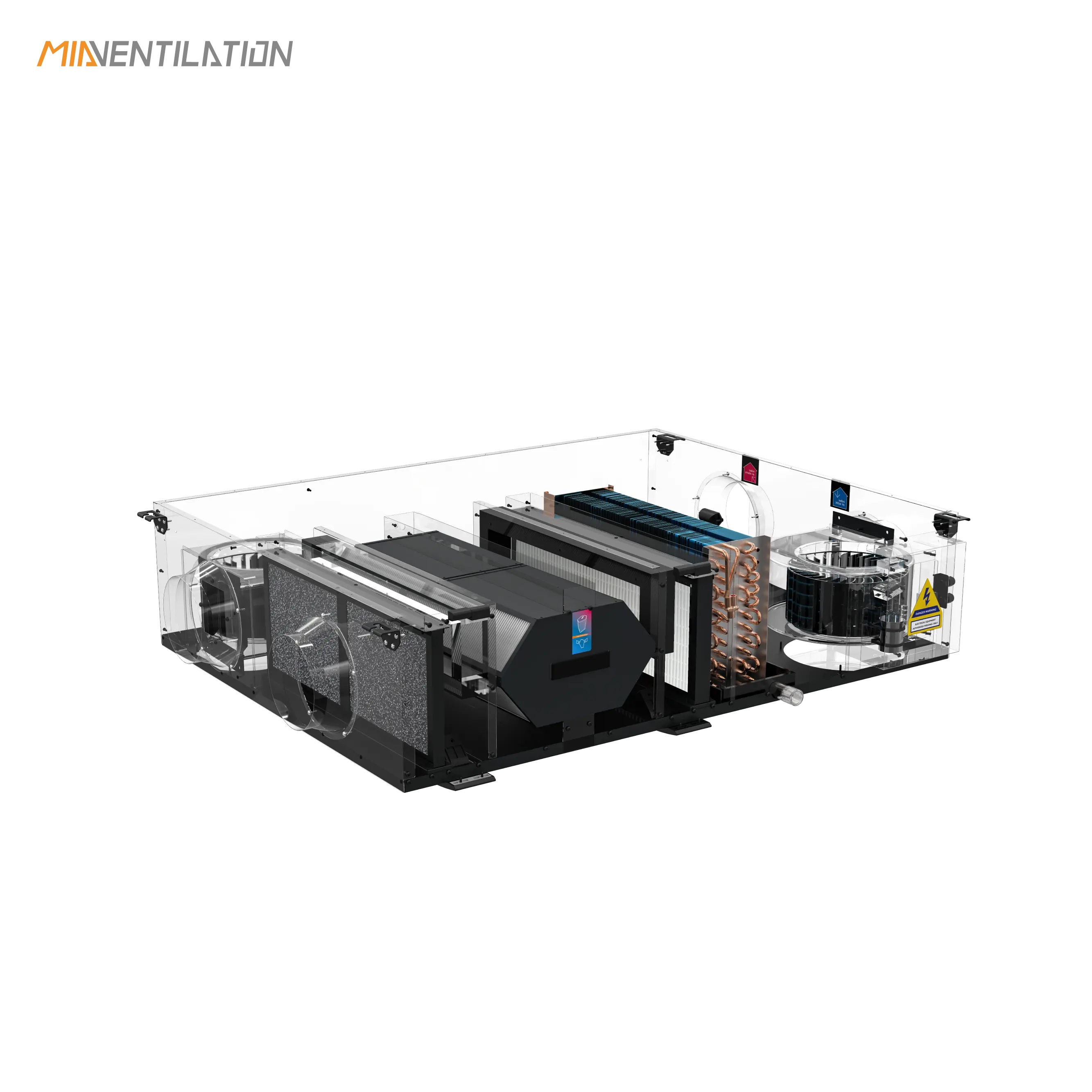 Quạt thông gió thu hồi nhiệt + Hút ẩm LỌC CARBON + HEPA