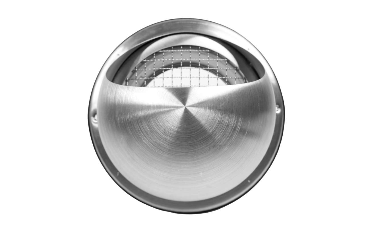 Cửa gió INOX TRÒN có mái che - DECOR S 202 HK