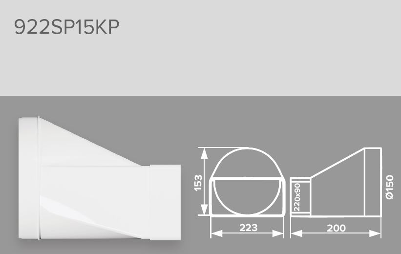 Nối chuyển ống vuông - tròn SP-КP