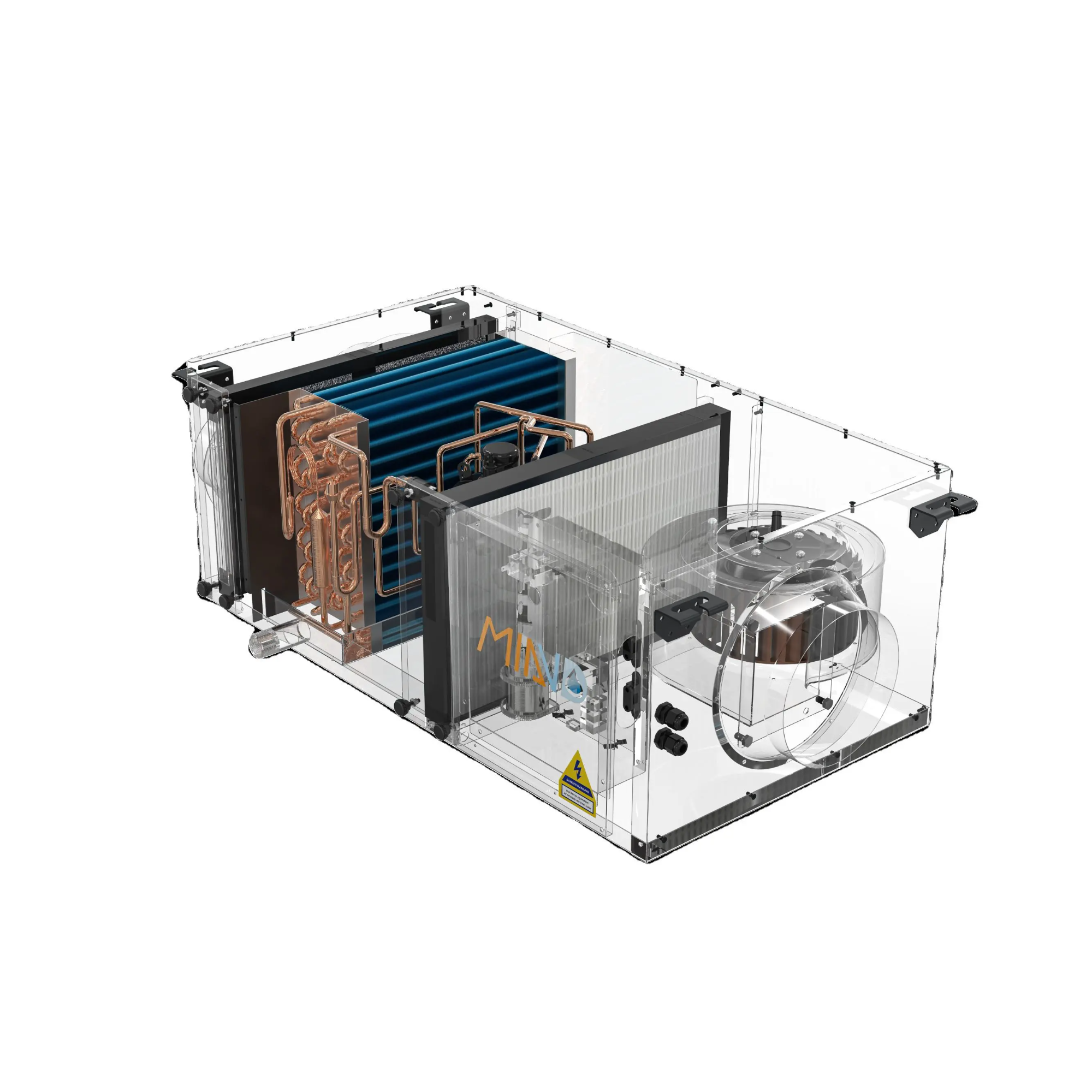 Máy hút ẩm + cấp gió tươi gắn trần LỌC CARBON + HEPA