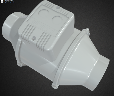 Quạt hỗn hợp gắn ống tròn TURBO 100