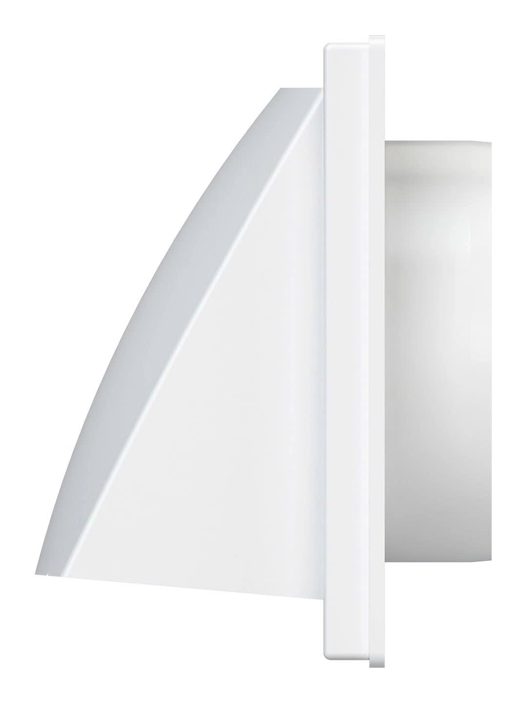 Cửa gió mái che vuông nhựa NGOÀI TRỜI + cổ gắn ống K-FV