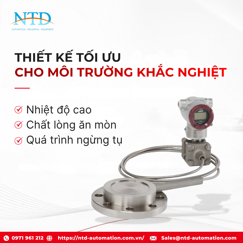 Cảm biến chênh áp GTX40R Azbil thiết kế tối ưu cho môi trường khắc nghiệt