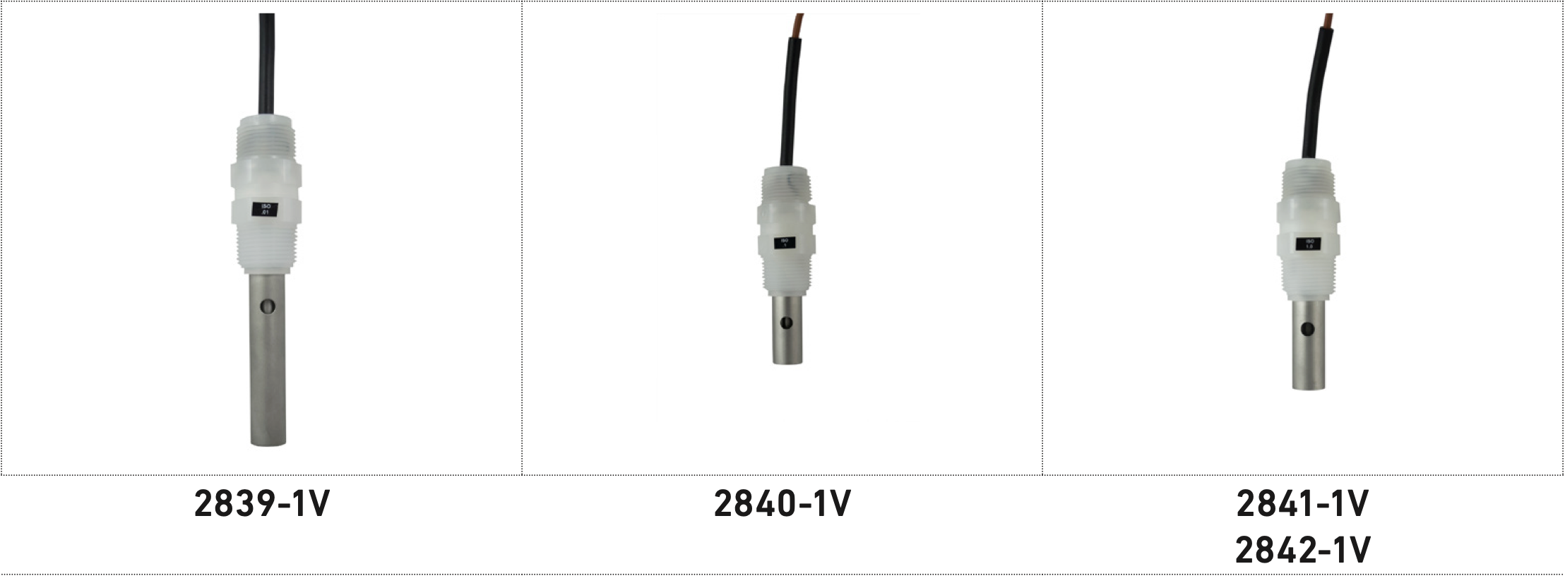 Điện cực đo độ dẫn điện PVDF loại 2839‑1V(D) đến 2842‑1V(D)