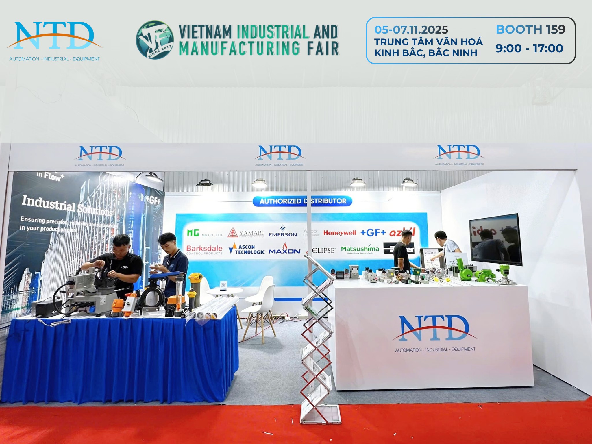 NTD chuẩn bị những khâu cuối cùng để đón Quý khách hàng/Đối tác đến tham quan triển lãm