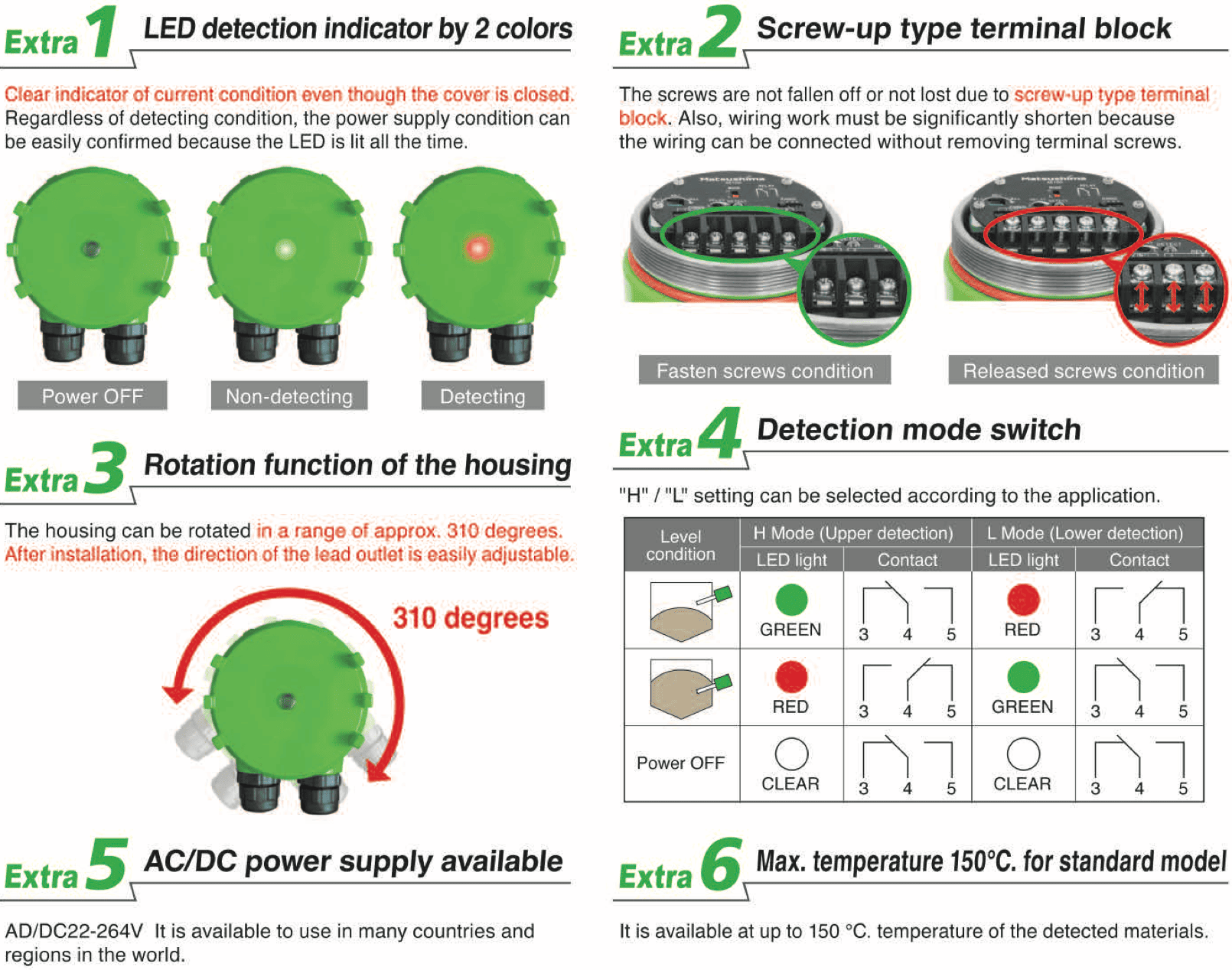 6 tiện ích của công tắc báo mức MAL-110 / MAL-111/ MAL-120 Matsushima