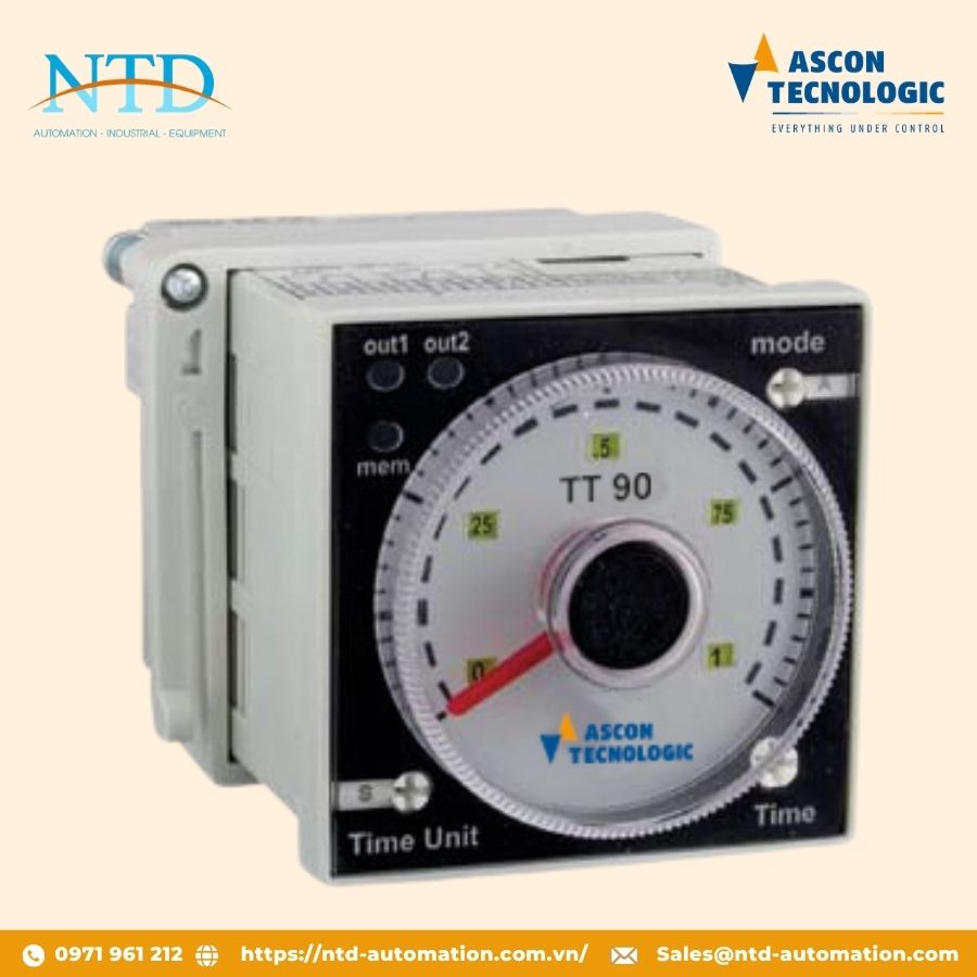 Bộ định thời điện tử kỹ thuật số TT90 Ascon Technology